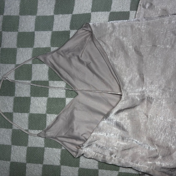 Champagne Open Back Mini Dress - Picture 2 of 2